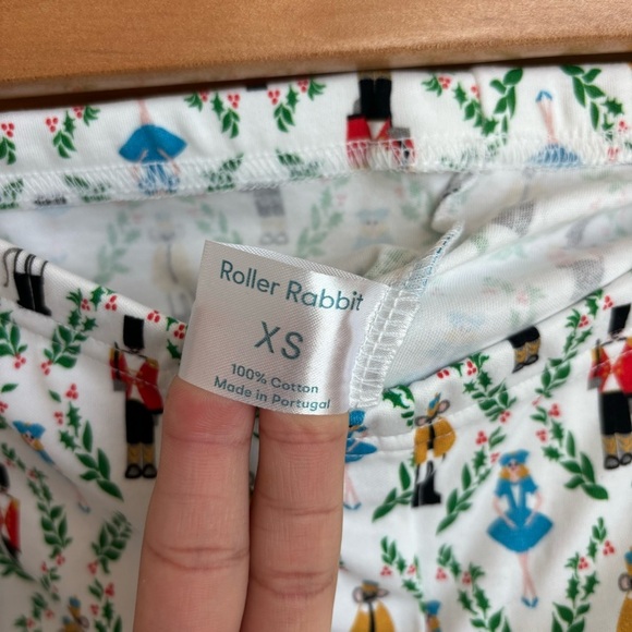 NWOT ROLLER RABBIT Women's Sugar Plum Party Holiday Christmas Pajama Set Size XS - Picture 11 of 15